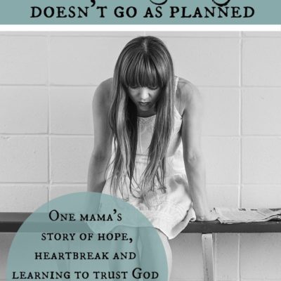 Pregnancies don't always go as planned. This heart wrenching story tells of raw and honest truth and seeing grace in it all.