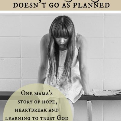 Pregnancies don't always go as planned. This heart wrenching story tells of raw and honest truth and seeing grace in it all.