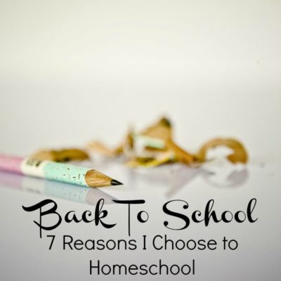 Homeschool - Seven Reason Why We Choose it for our Family