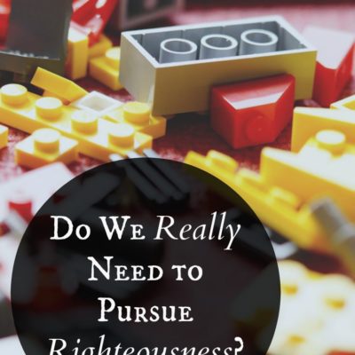 Do we really need to pursue righteousness living? The status quo isn't enough, friends. There are consequences to our actions. Let's carefully pursue righteousness. Starting today.