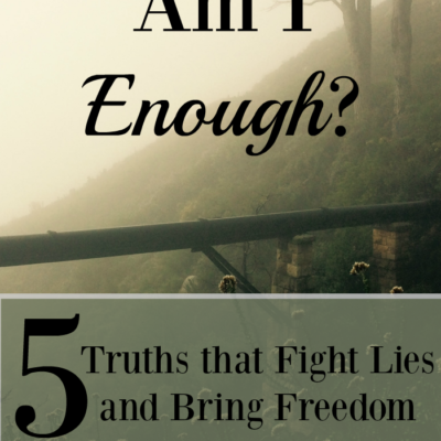 There is one lie we all fight. It lurks just below, exposing itself in our weakest moments. We must take every thought captive and fight lies with truth. Here are 5 truths we all must know .