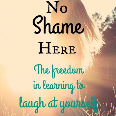 Perfectionism is a joy killer, but there is freedom in learning to laugh at ourselves and teaching our children how they can do the same.