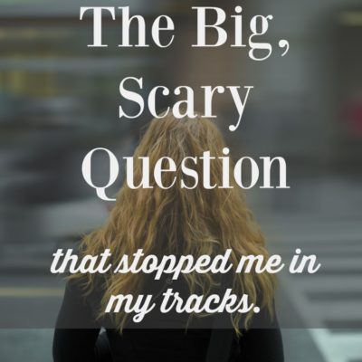 The one question we need to be brave enough to ask. The one question we need to be brave enough to answer. Be brave. And then, be braver.