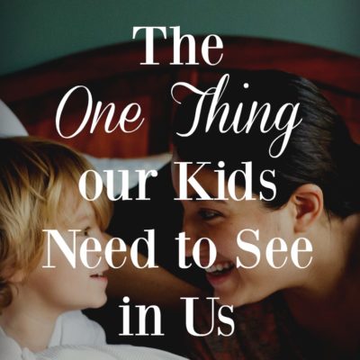 As moms we give endlessly and love wildly, but what do our kids see? Actions speak louder than words. Are your actions saying what you want them to?