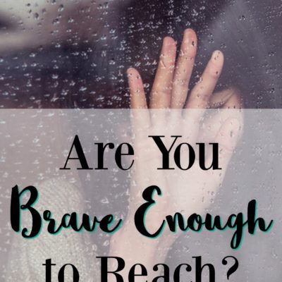 Bravely she reached out her hand and touched the hem of His garment. By her faith she was healed. Are you brave enough to reach?