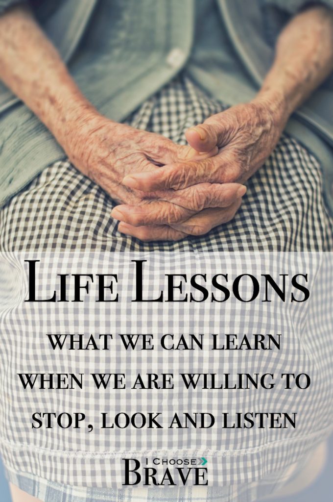 How much do we miss out on by not noticing? By being distracted? Life lessons are happening right in front of us if we choose to see them.