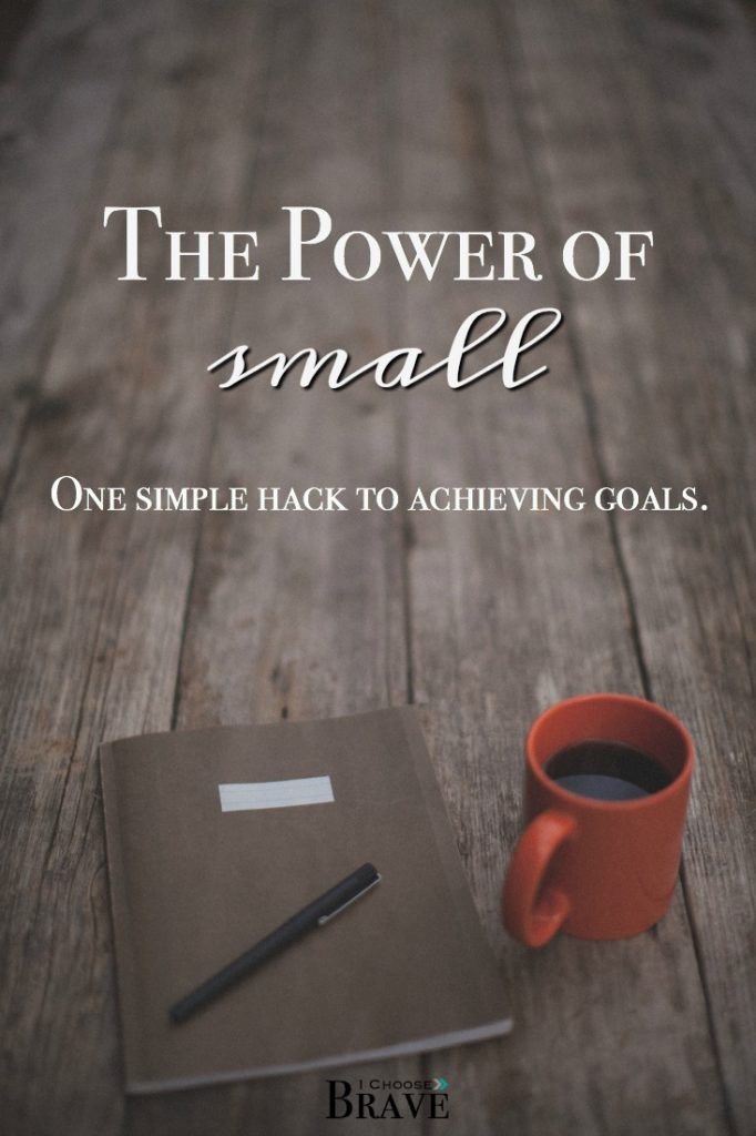 We like to dream big, but what if the real magic happens in the small? Small goals get the work done. We can achieve goals, when they are small. And this is why.