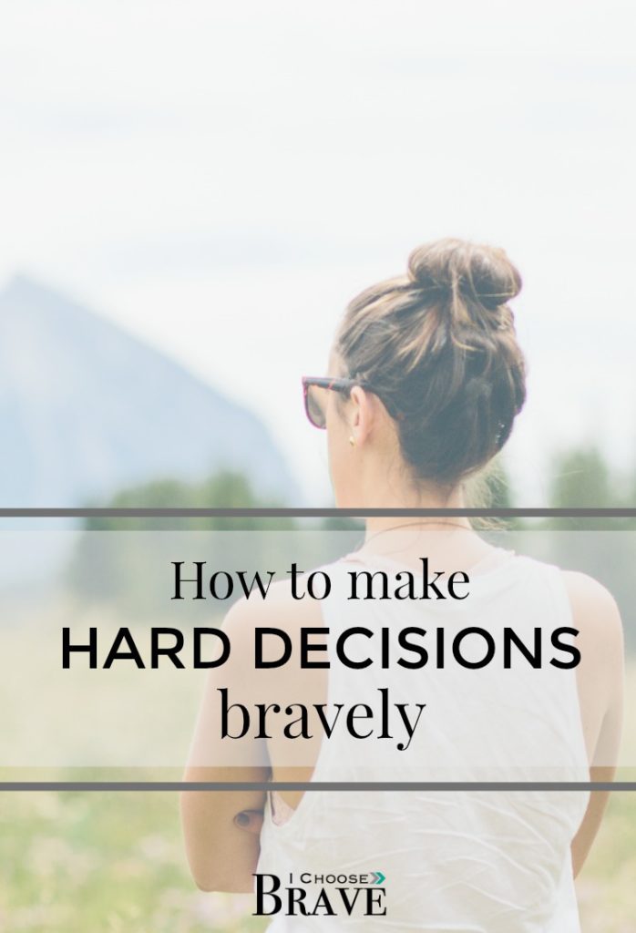 How do you handle hard decisions? When competing interest are all vying for your attention. Stephen Covey says the good is the enemy of the best. Here are some helpful ways to make good decisions bravely.