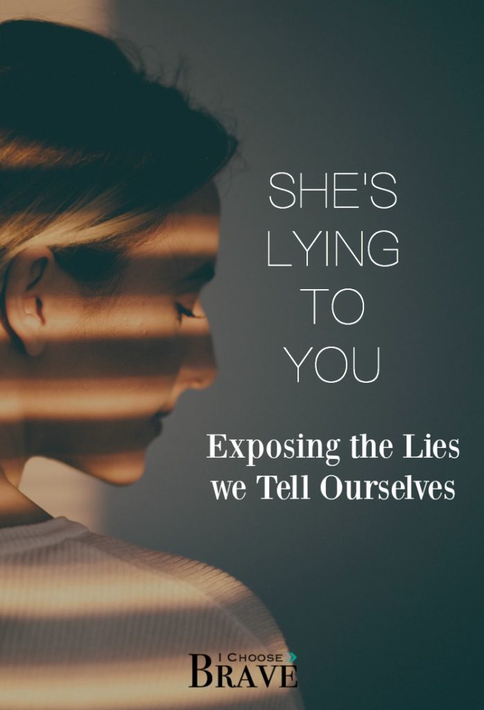 What lies have you been believing? That girl in your head who tells you you'll never be good enough - she's lying to you. 3 keys to exposing those lies and trading them in for truth. #ichoosebrave #truth #bravewomen