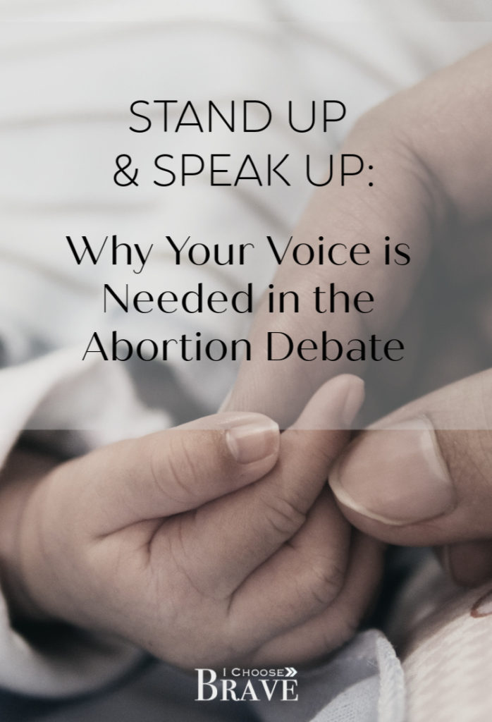 It makes us uncomfortable. We'd rather look the other way, but your voice is needed in the abortion debate. The Reproductive Health Act is a game changer and the pro-life movement needs women who are willing to stand up and speak up, from right where they are. #prolife #everylifematters #speakup